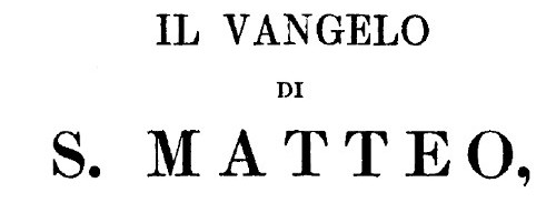 Vangeli in lingua volgare